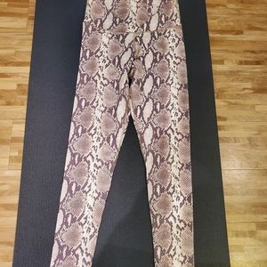 TNA Aritzia snakeskin high waisted leggings